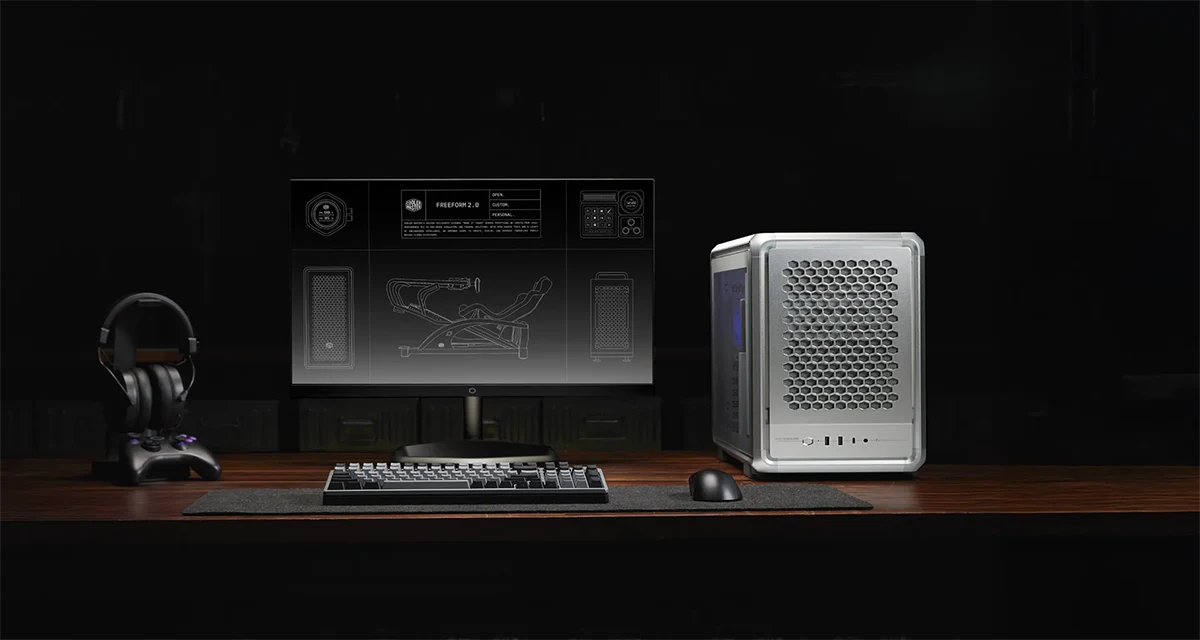 Cooler Master MasterFrame 400 Mesh Mid-Tower mATX Desktop Casing - Black Price in BD